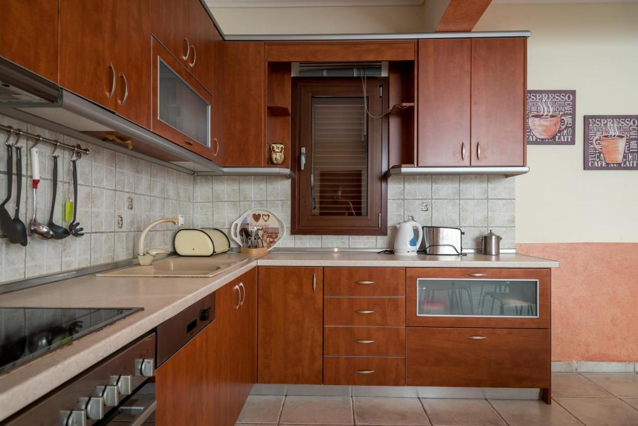 Blue Thea Luxury Villa In Afitos Exterior foto